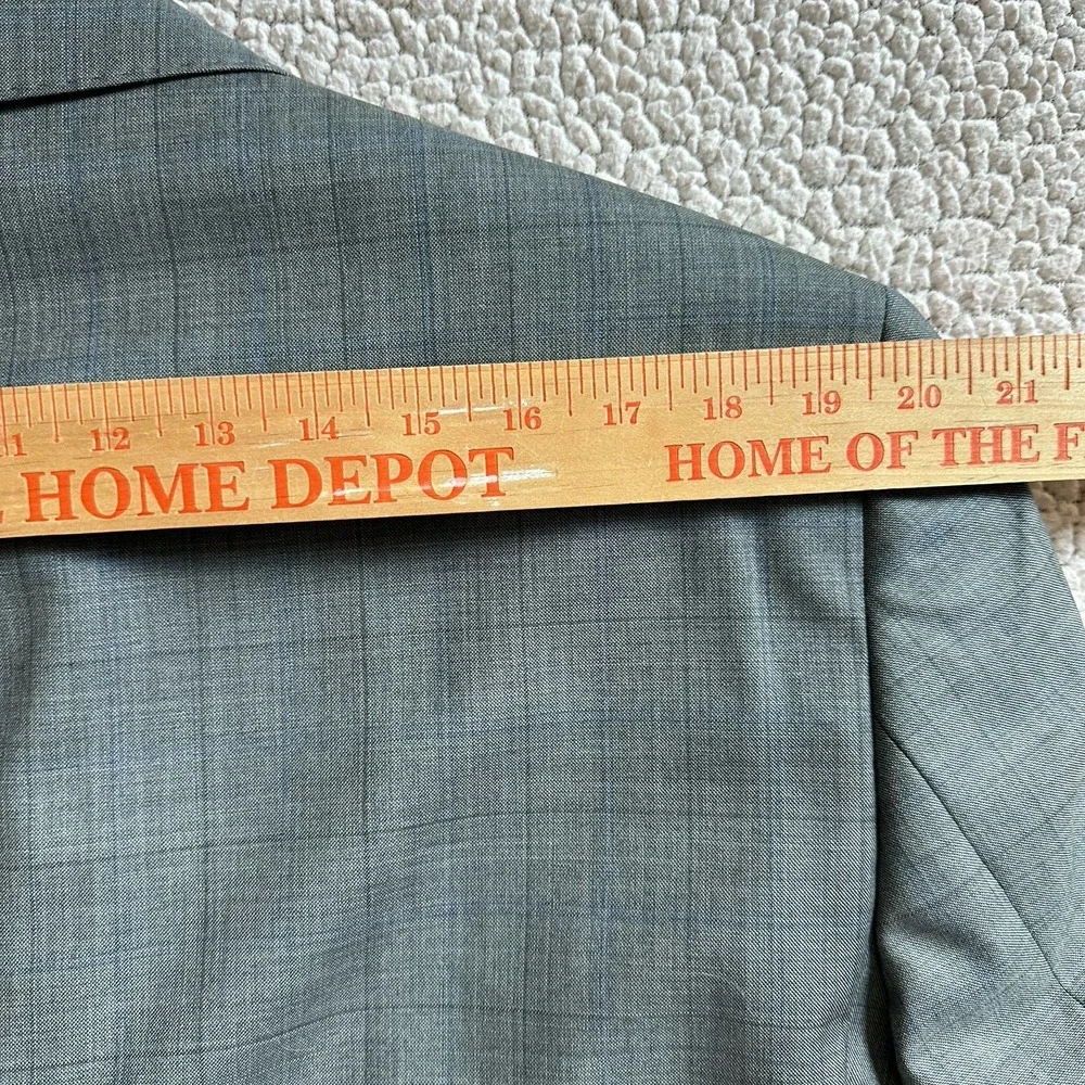 Jack Victor Elite Norway Men's Size 46R Wool Blazer Gray Check Sport Coat Canada